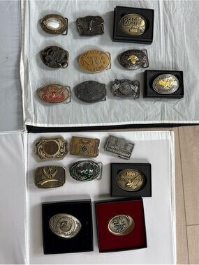 Vintage Men's Belt Buckle Lot